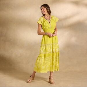 Sundance Living Remi Eyelet Dress Women Color Sunflower